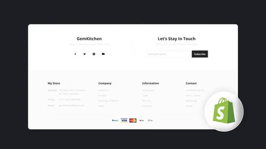 Tailoring Shopify Footer: A Comprehensive Look and Overview