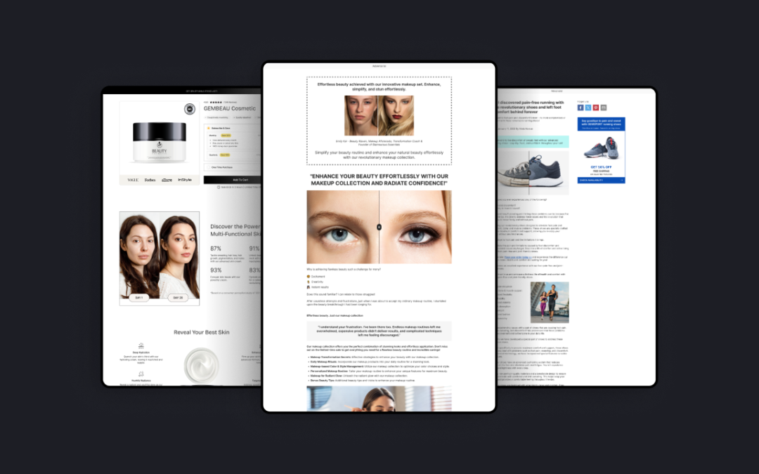 Top 8 Advertorial GemPages Templates tailored your Niches