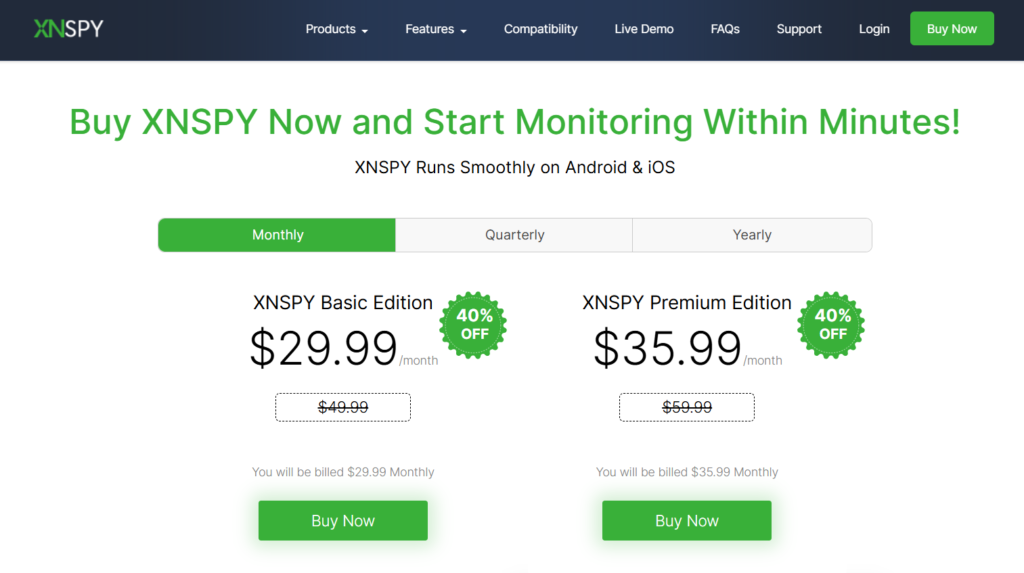 xnspy pricing